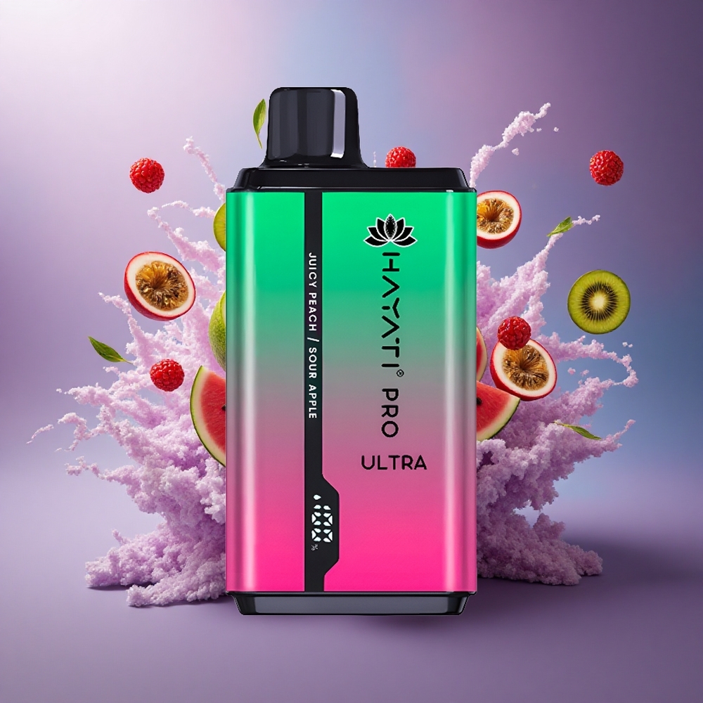 Hayati Pro Ultra 15000 Puffs Melancia Kiwi Maracujá 850mAh 2 Nicotina