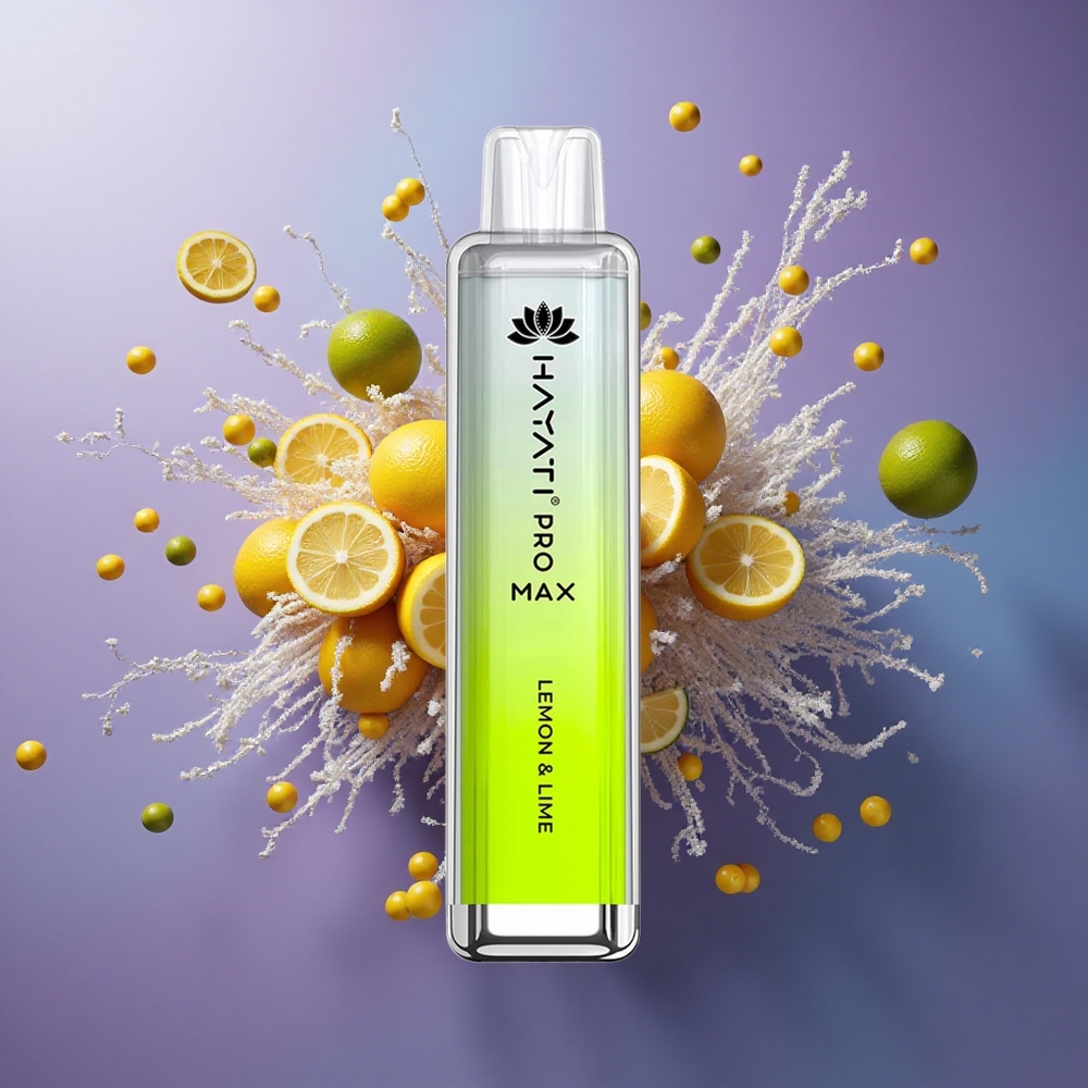 Hayati Pro Max 4000 Puffs Limão Lima com 5 Nicotina e Bateria 1400mAh