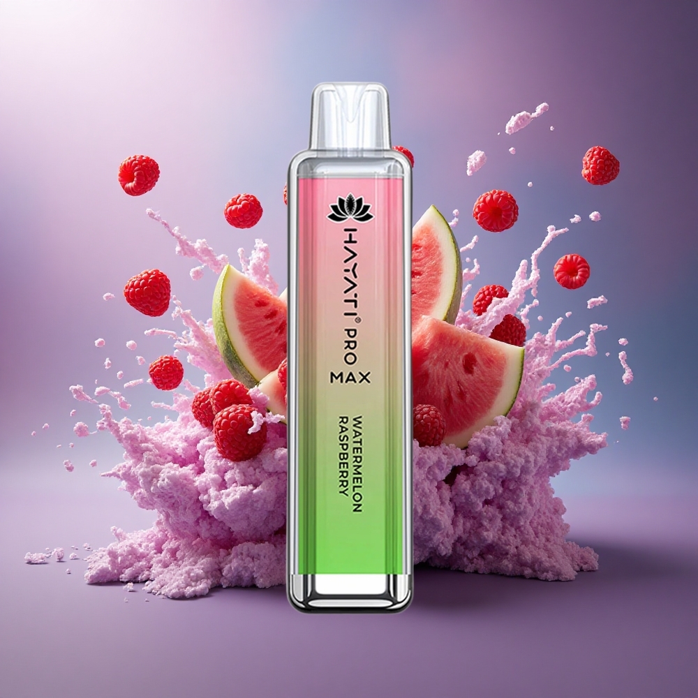 Hayati Pro Max 4000 Puffs Melancia Framboesa com Nicotina 2 e Bateria 1400mAh