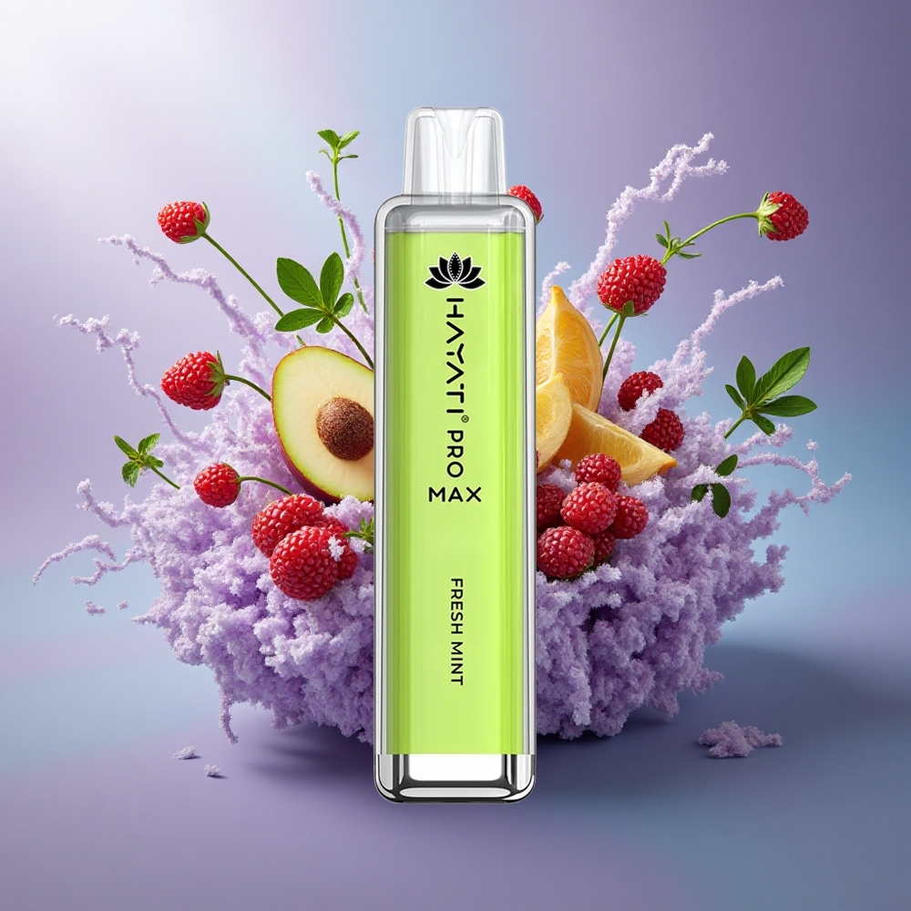 Hayati Pro Max 4000 Puffs Menta Fresca com 5 Nicotina e Bateria 1400mAh