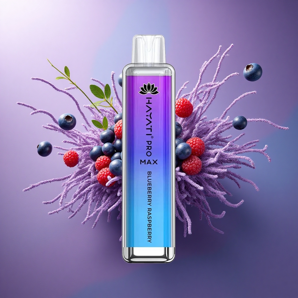 Hayati Pro Max 4000 Puffs Mirtilo Framboesa com 5 Nicotina e Bateria 1400mAh