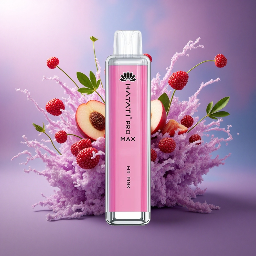 Hayati Pro Max 4000 Puffs Mr Pink Cristal 1400mAh 2ml Recarregável