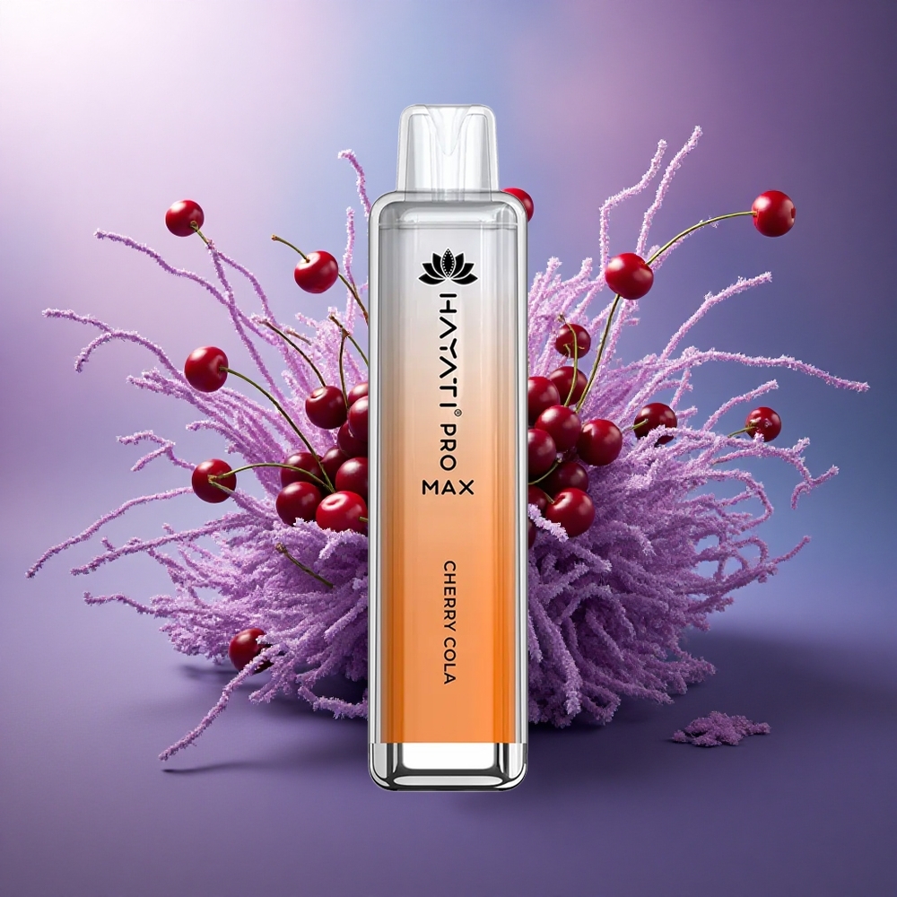 Hayati Pro Max 4000 Puffs Cherry Cola Dual Coil 1400mAh Rechargeável