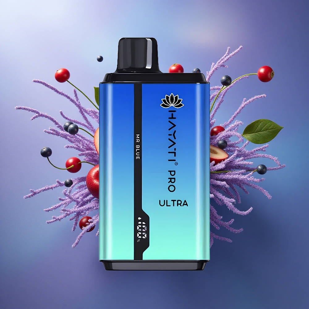 Hayati Pro Ultra 15000 Puffs Sr Azul 850mAh 24ml 2 Nicotina