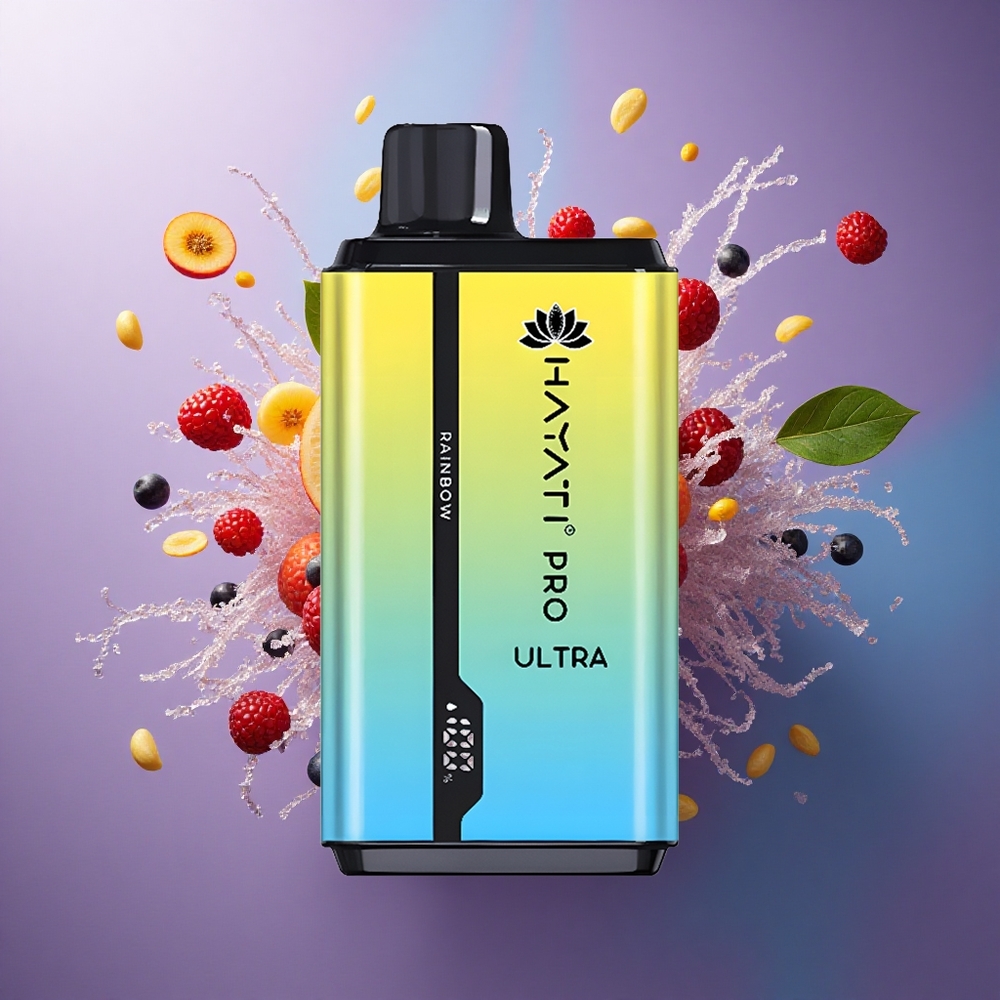 Hayati Pro Ultra 15000 Puffs Arco-Íris 850mAh 2 Nicotina