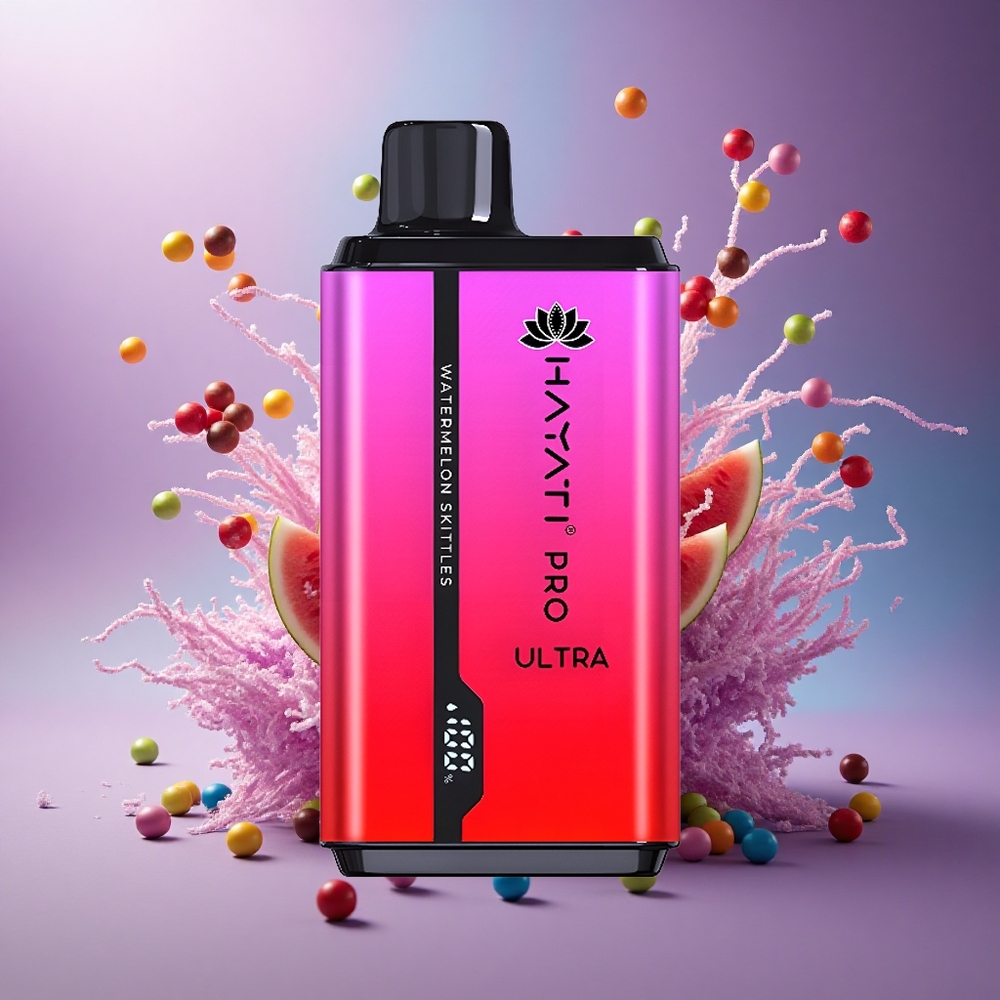 Hayati Pro Ultra 15000 Puffs Melancia Skittles 850mAh 2% Nicotina