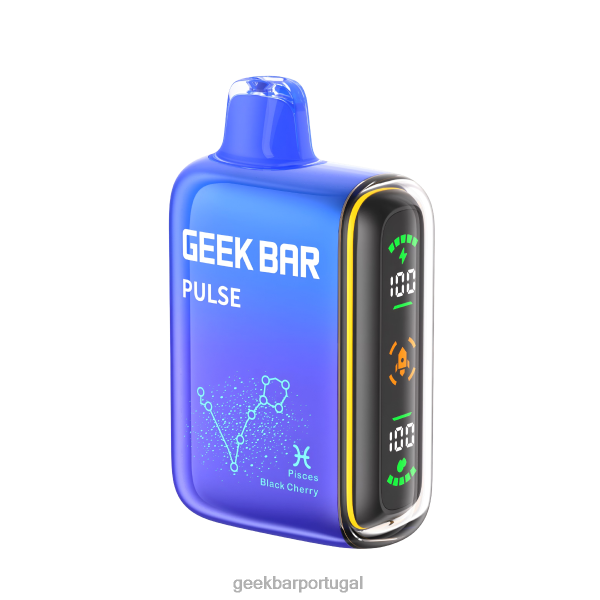 Geek Bar Vape Flavors - Geek Bar Pulse vaporizador descartável de 15k FTF0458 peixes cereja preta