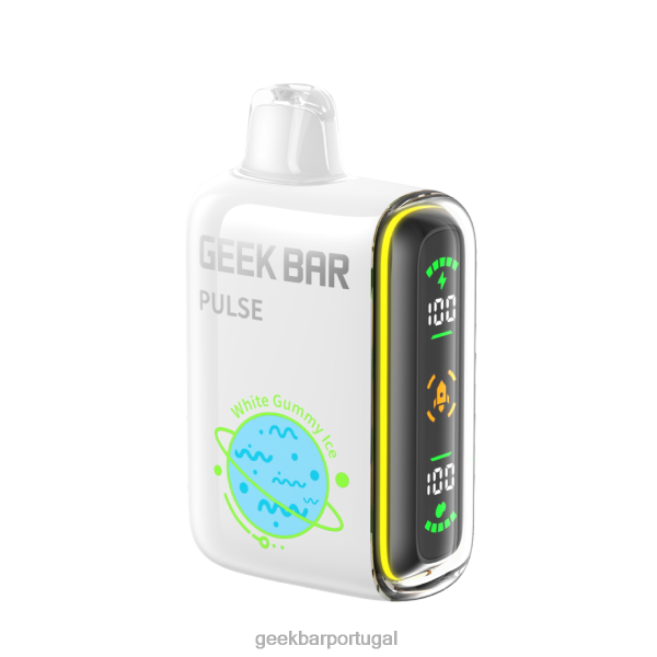 Geek Bar Vape Flavors - Geek Bar Pulse vaporizador descartável de 15k FTF0468 gelo de goma branco