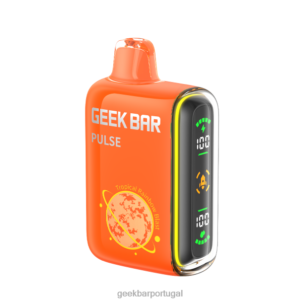 Geek Bar Vapor - Geek Bar Pulse vaporizador descartável de 15k FTF0465 explosão de arco-íris tropical