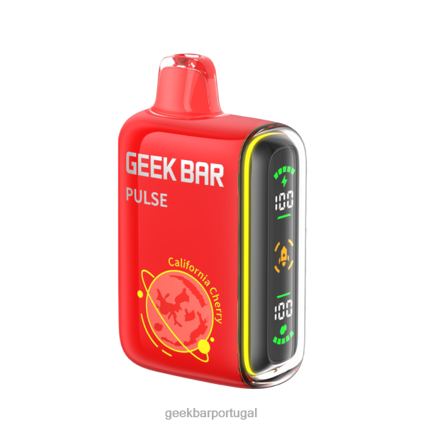 Vaporizador Geek Bar - Geek Bar Pulse vaporizador descartável de 15k FTF0446 cereja da Califórnia