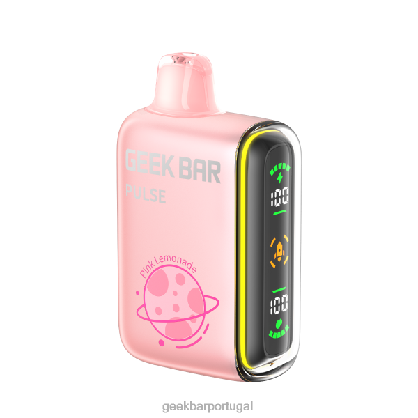 Geek Bar Nicotina - Geek Bar Pulse vaporizador descartável de 15k FTF0457 limonada rosa