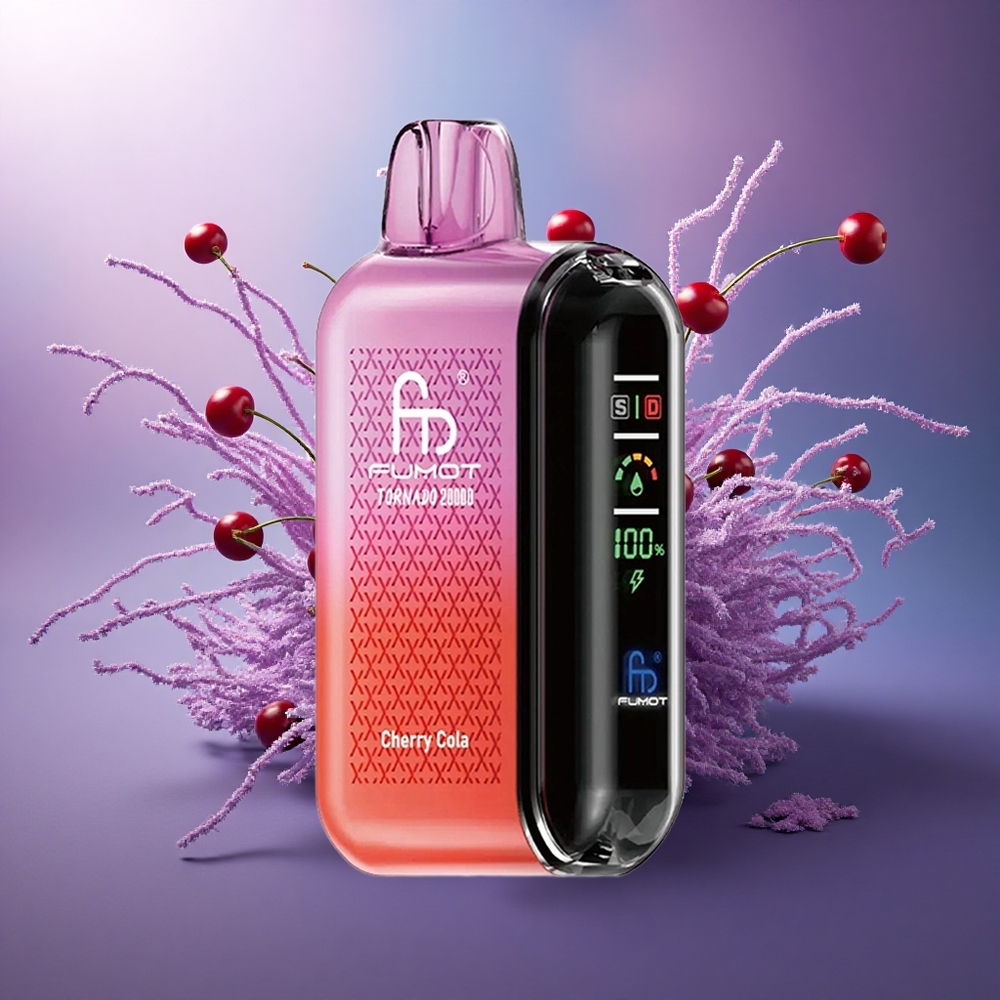 Fumot Tornado 20000 Puffs Cola Cereja Dual Mesh 850mAh