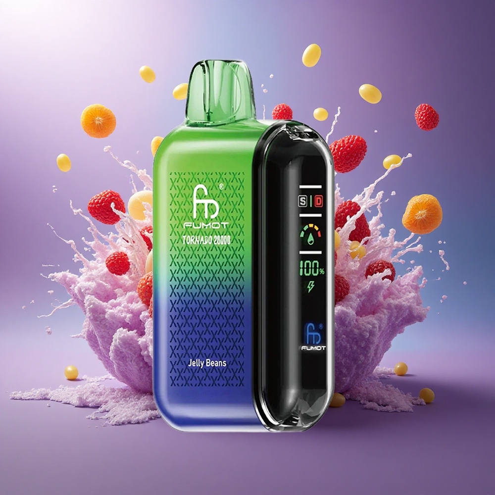 Fumot Tornado 20000 Puffs Feijão Elétrico Dual Mesh 850mAh