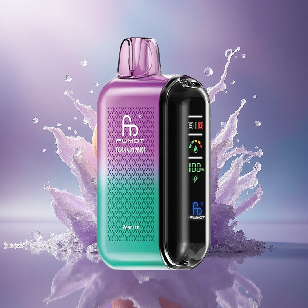 Fumot Tornado 20000 Puffs Gelo de Pêra com Dual Mesh Coil e 850mAh