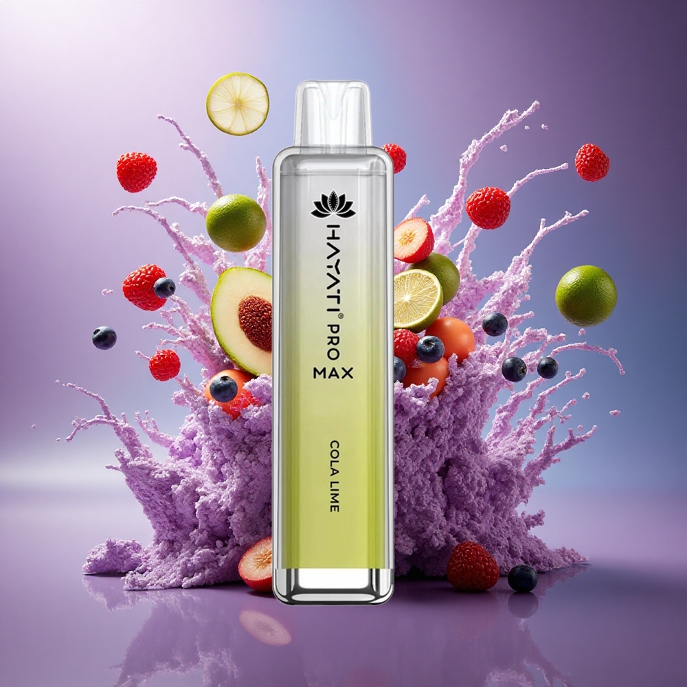 Hayati Pro Max 4000 Puffs Cola Lima com 5 Nicotina e Bateria 1400mAh