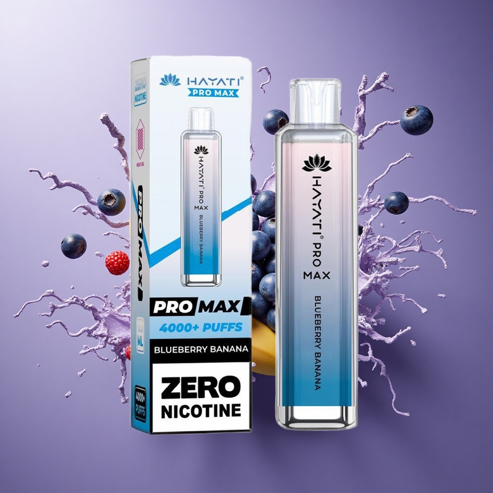Hayati Pro Max 4000 Puffs Mirtilo Banana Dual Coil 1400mAh