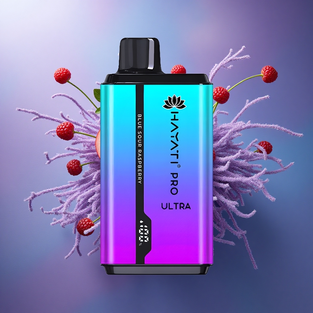 Hayati Pro Ultra 15000 Puffs Azul Framboesa Azeda 850mAh 2 Nicotina