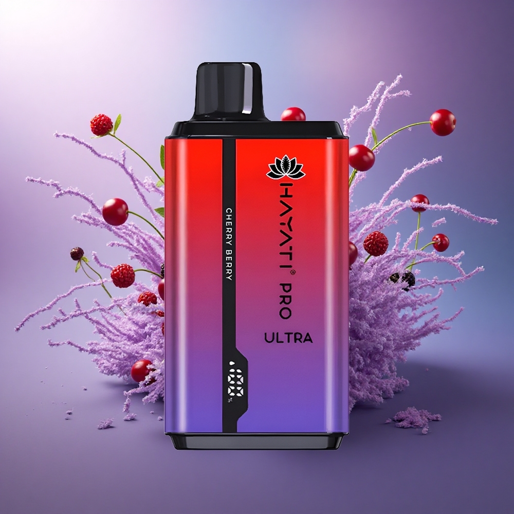 Hayati Pro Ultra 15000 Puffs Cereja Frutado 850mAh 2 Nicotina