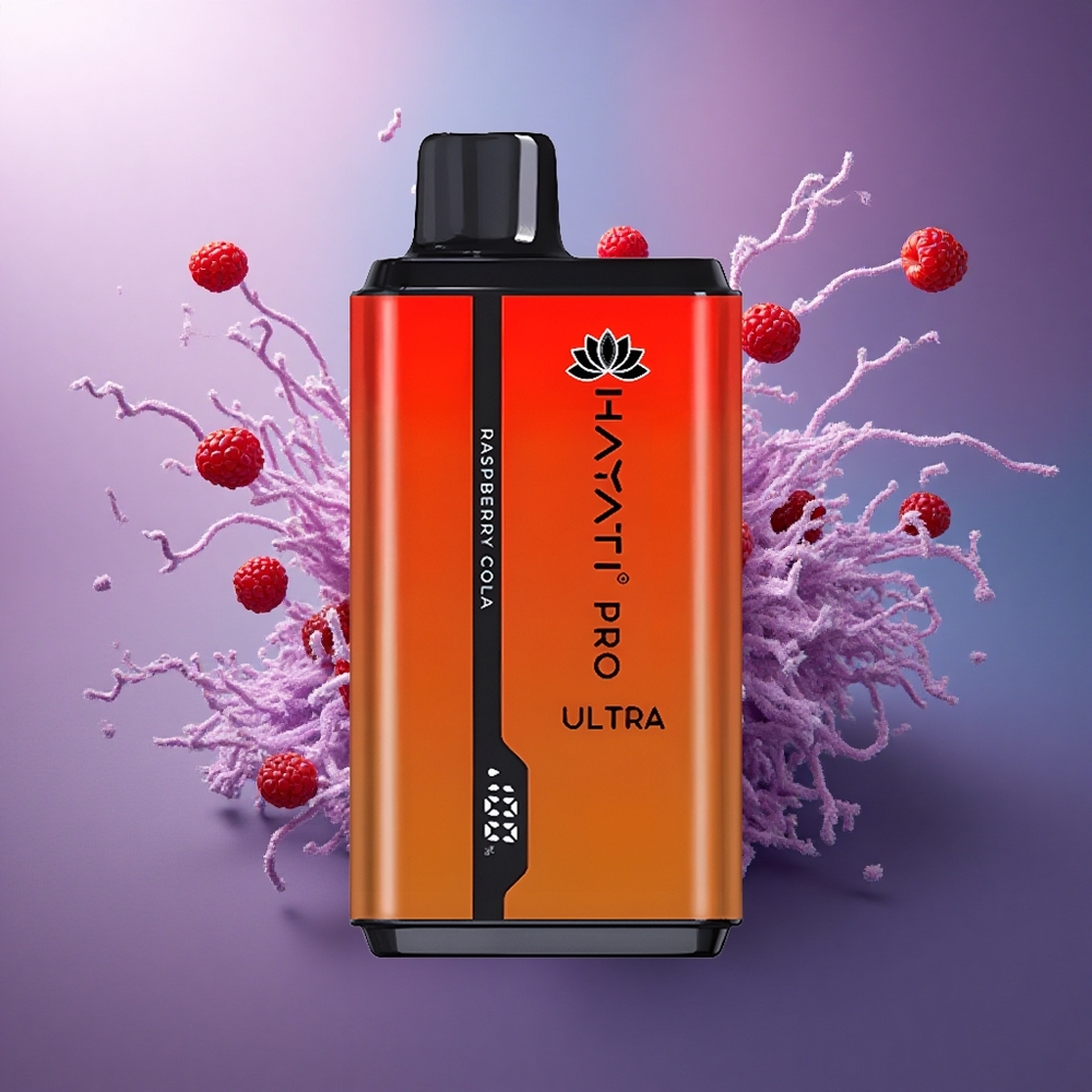 Hayati Pro Ultra 15000 Puffs Cola de Framboesa 850mAh 2 Nicotina