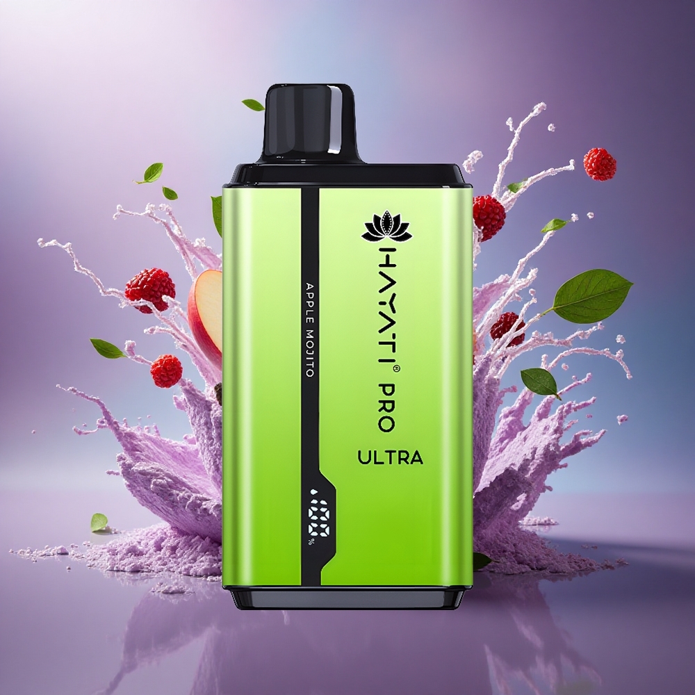 Hayati Pro Ultra 15000 Puffs Maçã Mojito 850mAh 24ml
