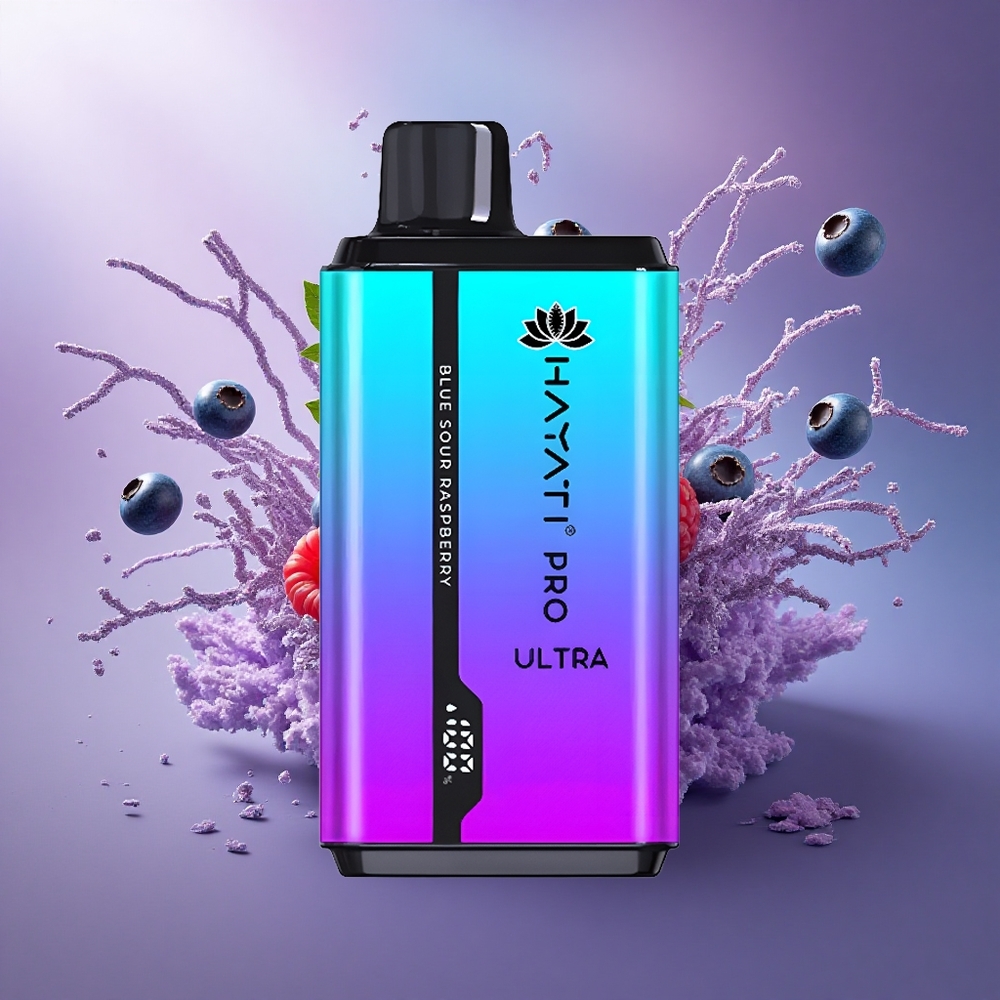 Hayati Pro Ultra 15000 Puffs Mentol Mirtilo Framboesa Mentolado com 2 Nicotina e 850mAh