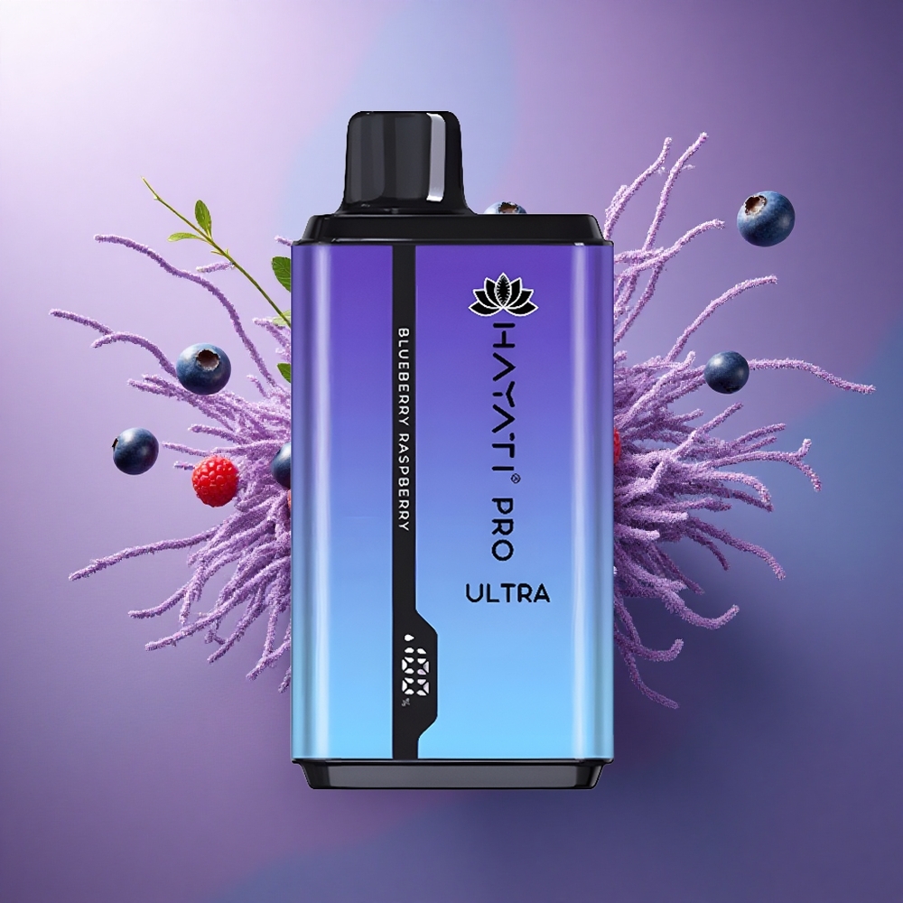 Hayati Pro Ultra 15000 Puffs Mirtilo Framboesa 850mAh 2 Nicotina