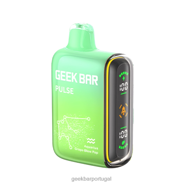 Geek Bar Sabores - Geek Bar Pulse vaporizador descartável de 15k FTF0442 pop de uva de aquário
