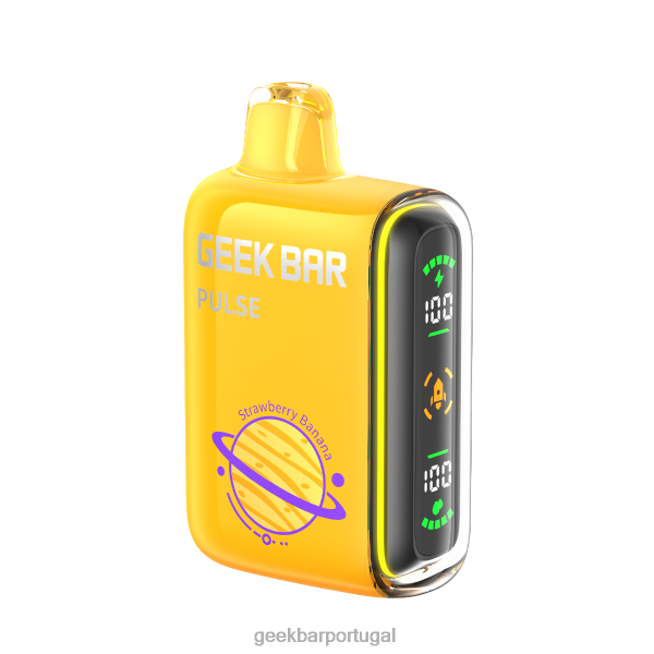Geek Bar Sabores - Geek Bar Pulse vaporizador descartável de 15k FTF0462 morango banana